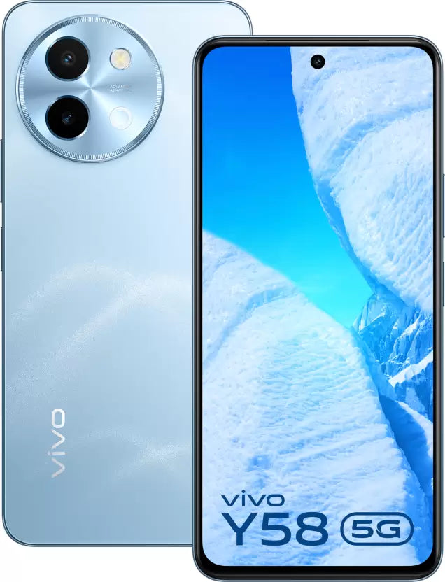 Vivo Y58 5G – 6.72” FHD+ 120Hz Display, Snapdragon 4 Gen 2, 8GB RAM | 128GB Storage, 50MP AI Camera, 6000mAh Battery (Unlocked | Refurbished)