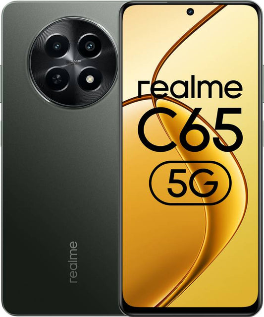 realme C65 5G – 6.5” Display, 4GB RAM | 64GB Storage, 5000mAh Battery, Dual Camera (Unlocked | Refurbished)