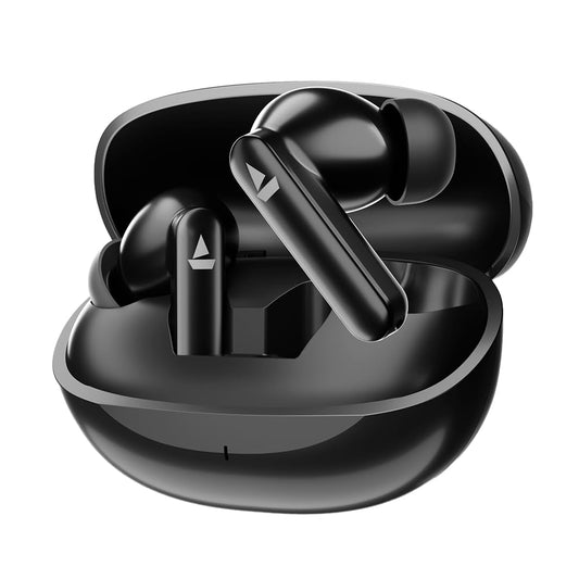 boAt Airdopes 301 TWS in Ear Earbuds, 75hrs Playtime, Quad Mics with ENx